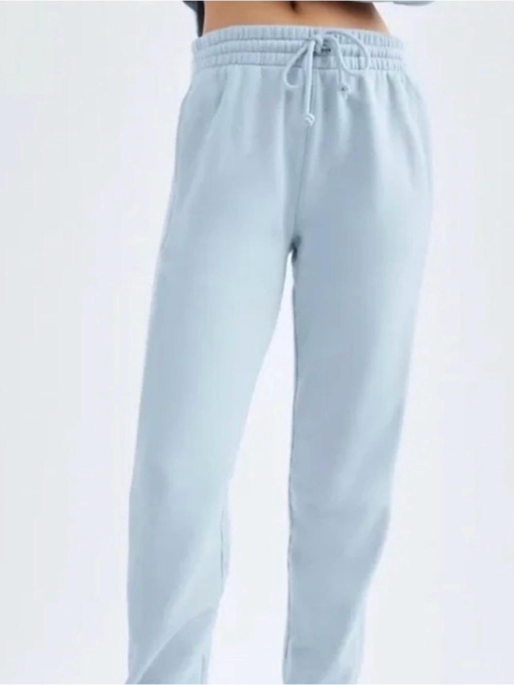 Aritzia TNA Light Blue Drawstring Jogger Pants